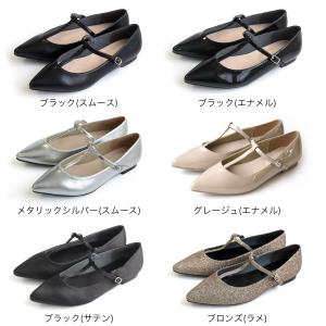 パンプス レディース ストラップ ローヒール ...の詳細画像1