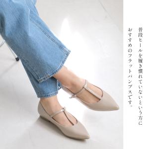 パンプス レディース ストラップ ローヒール ...の詳細画像5