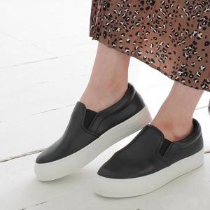 返品交換不可　厚底スリッポン スニーカー レディース