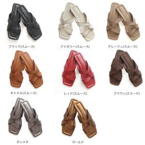 サンダル レディース ミュール 痛くない ぺた...の詳細画像1