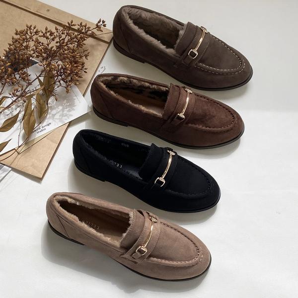 ローファー レディース ボア ファー パンプス ローヒール 暖かい 裏起毛 おしゃれ 通勤 オフィス...