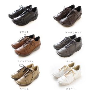 スニーカー 本革 レディース 歩きやすい 履き...の詳細画像1