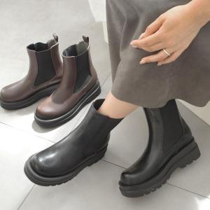 ブーツ サイドゴア ニットソックスブーツ レディース 軽量 ショート