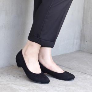 コンフォート シューズ パンプス 低反発 レディース 3センチ ヒール ラウンドトゥds
