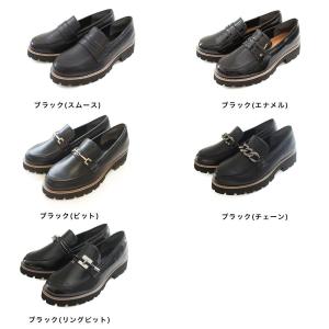 ローファー レディース 痛くない 厚底 歩きや...の詳細画像1
