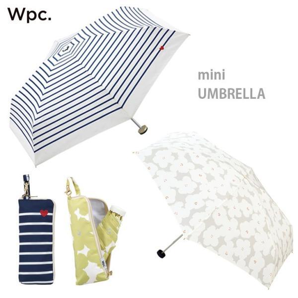 コンパクト折りたたみ傘 w.p.cファッション 雨傘 日傘 wpc 傘 晴雨兼用 UVカット デザイ...