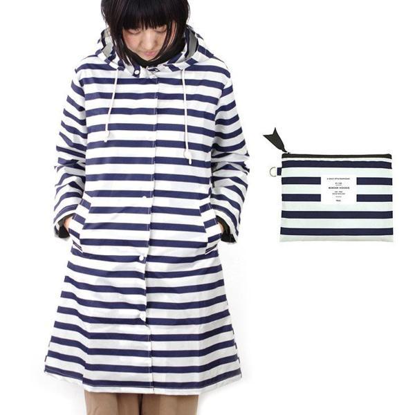 レインコートwpc ボーダーフーディー レディース アウター アウトドア