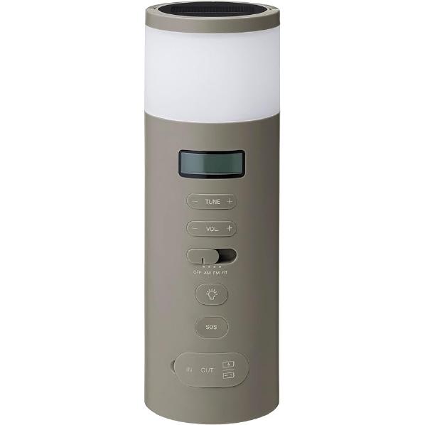 ±0 プラスマイナスゼロ　防災ラジオ　ブラウングレー　XAR-J010-TH