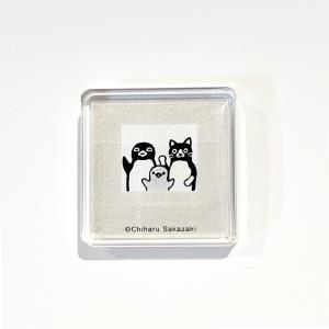 さかざきちはる　ペンギンアパートメント　アクリルマグネット「管理人」（ペンギンデザイン）