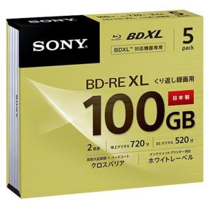 SONY 録画用100GB 3層 2倍速 BD-RE XL書換え型 ブルーレイディスク 5枚入り 5BNE3VCPS2 [5BNE3VCPS2]