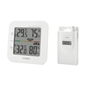 シチズン コードレス温湿度計 ホワイト THD501 [THD501]