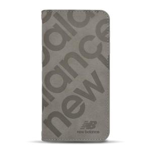 エムディーシー iPhone 12/12 Pro用New Balance 手帳ケース/スタンプロゴスエード グレー MD-74589-4 [MD745894]の商品画像