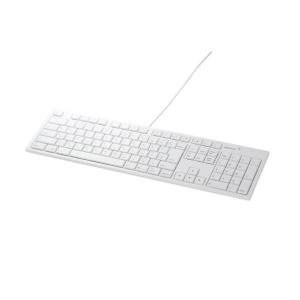 BUFFALO USB接続 有線キーボード Macモデル ホワイト BSKBM01WH [BSKBM01WH]