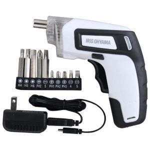 アイリスオーヤマ 充電式電動ドライバー ホワイト JDD351-W [JDD351W]