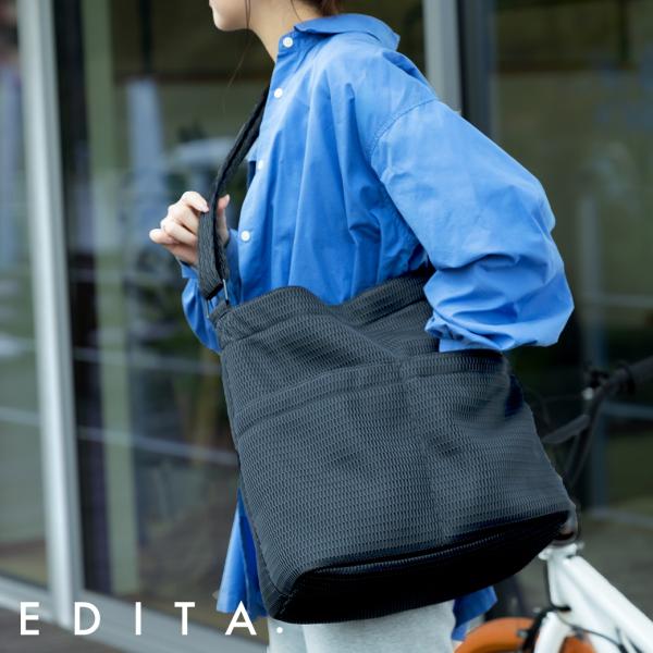 エディータ 洗濯機で 洗える ボディバッグ マザーズバッグ 軽量 レディース メンズ A4 入る 大...