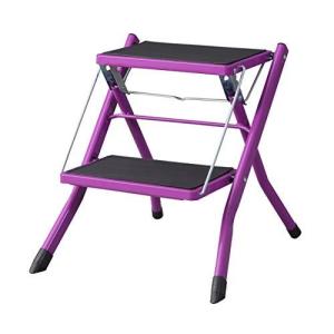 PaletteLife ステップ台 アシスタ 踏み台 折りたたみ 2段 パープル