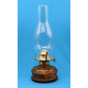7分芯スタンドランプ アンバー油壺 S67620 灯油ランプ : 江戸川屋