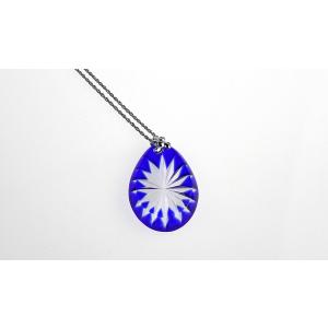 瀧澤硝子工芸 江戸切子伝統工芸士 瀧澤利夫作 アクセサリー 桜の華びら