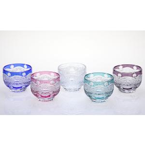 TS011P瀧澤硝子工芸 江戸切子伝統工芸士・瀧澤利夫作 江戸切子 ぐい呑