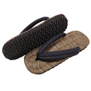 [江戸てん] 雪駄 草履 ラジアル底 カラス竹 クッション鼻緒