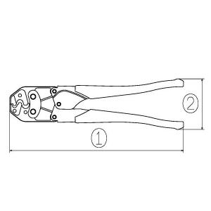ロブテックス AK38A 圧着工具 裸端圧着端...の詳細画像4