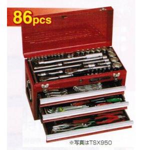 新品 トネ メンテナンス　メカニック　工具セット TSX950　9.5&12.7sq、86pcs　新品｜edougukann