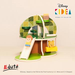 積み木 Disney KIDEA HOUSE くまのプーさんとなかまたち 1歳 木のおもちゃ 知育玩具  プレゼント ディズニー 女の子 男の子 ギフト 幼児 誕生日｜edute