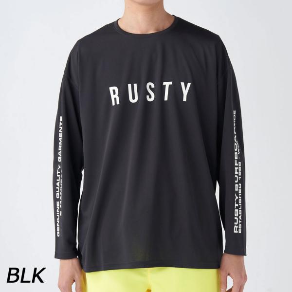 ラスティ RUSTY 長袖ラッシュTシャツ 913480 UVケア ラッシュT メンズ 長袖 吸汗速...