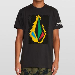 ボルコム Tシャツ メンズ JP COLORED STONE S/S TEE AF002004 VINTAGE BLACK VOLCOM｜ee-powers