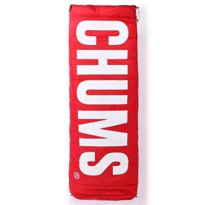 チャムス シュラフ 寝袋 チャムスロゴスリーピングバッグ5 CH09-1250 Red CHUMS CHUMS Logo Sleeping Bag 5 防災 防災グッズ｜ee-powers