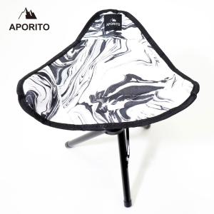 アポリト アウトドア レジャー イス チェア ミニチェア ライトブルーマーブル 708006 APORITO Triangle Mini Chair