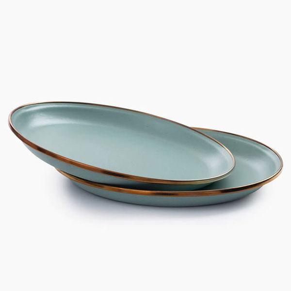 ベアボーンズ 食器 皿 ボウル エナメルプレート 2個セット ミントグリーン 20235023 BA...