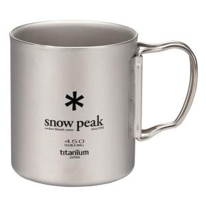 スノーピーク カップ コップ グラス マグ ボトル タンブラー チタンダブルマグ 450 MG-053R snow peak｜ee-powers