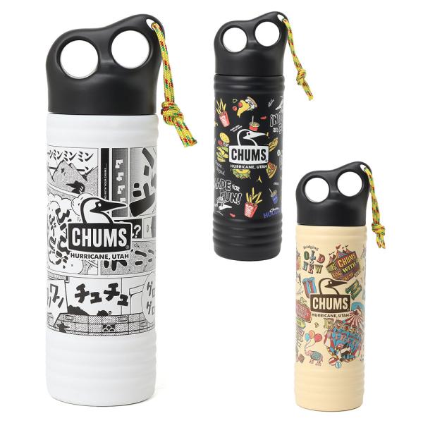 チャムス CHUMS キャンパーウェーブボトル 500mlパターン CH62-2274 水筒 容量約...