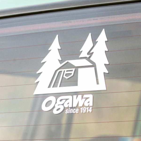 オガワ キャンプアクセサリ ogawaカッティングステッカー Sサイズ ホワイト 8060 ogaw...