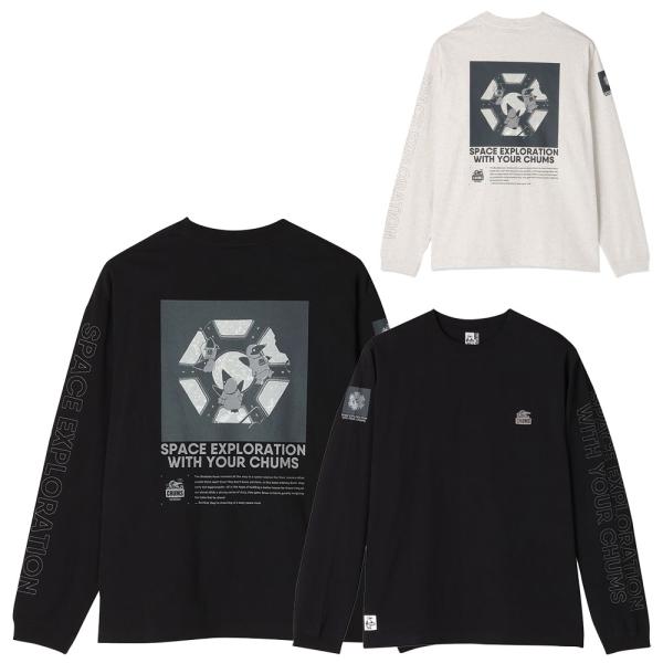 チャムス CHUMS スペースキューポラブラッシュドロングスリーブTシャツ CH01-2863 Tシ...
