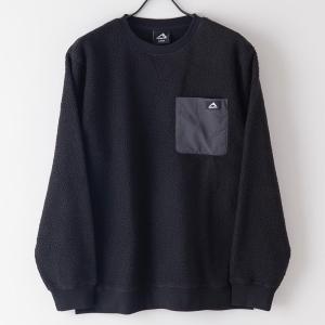 アポリト メンズアパレル フリース ボアフリーストレーナー 205224009 ブラック APORITO APPAREL