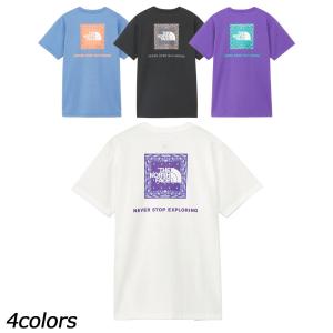 ノースフェイス THE NORTH FACE ショートスリーブバンダナスクエアロゴティー NTW32446 Tシャツ 半袖 速乾 レディース｜ee-powers