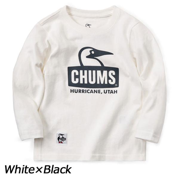チャムス CHUMS キッズブービーフェイスブラッシュドロングスリーブTシャツ CH21-1293 ...