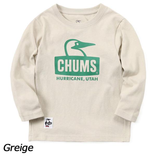 チャムス CHUMS キッズブービーフェイスブラッシュドロングスリーブTシャツ CH21-1293 ...