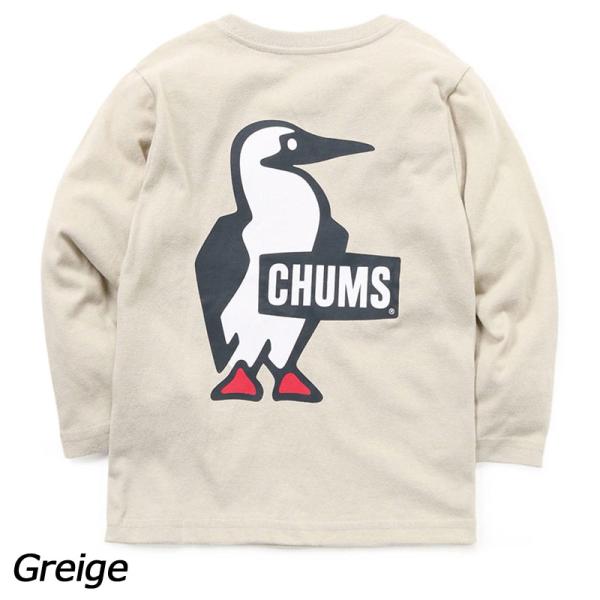 チャムス CHUMS キッズブービーロゴブラッシュドロングスリーブTシャツ CH21-1294 Tシ...