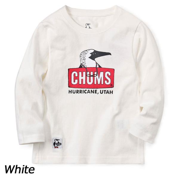 チャムス CHUMS キッズオールドブービーフェイスブラッシュドロングスリーブTシャツ CH21-1...