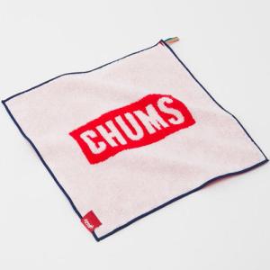 チャムス タオル ハンカチ ロゴハンドタオル CH62-1059 White CHUMS Logo Hand Towel｜ee-powers