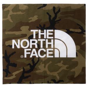 ノースフェイス ハンカチ バンダナ  TNFロゴバンダナ NN22200 WC(ウッドランドカモ) THE NORTH FACE TNF Logo Bandana｜ee-powers