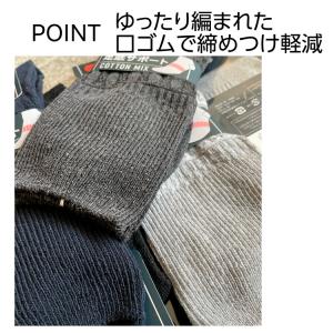 靴下 メンズ 綿混 薄手 口ゴムゆったり 25...の詳細画像3