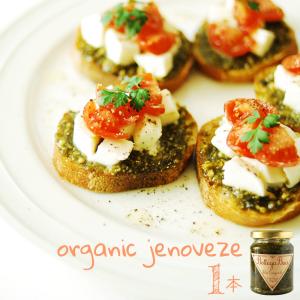 オーガニック ジェノベーゼ 120g 1本 ボッテガ バーチ Bottega Baci 有機JAS バジルペースト ジェノベーゼソース ベジタリアン パスタソース 無添加 調味料