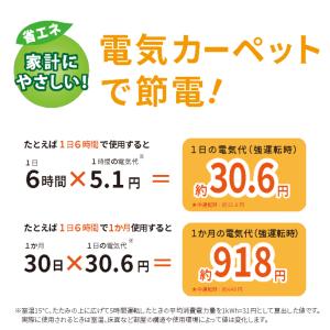 広電 VWC130H 電気カーペット 円形タイ...の詳細画像3