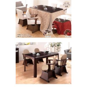 135×80cm ダイニングこたつセット ダイ...の詳細画像2