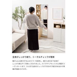 ドレッサー 鏡台 テーブル コンパクト 姿見ド...の詳細画像4