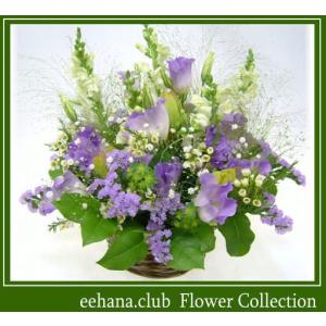 パープルｓアレンジ4,500円 送料無料 翌日配達   お供え・お祝い両用  あすつく対応　喪中はがきが届いたら クール便対応！